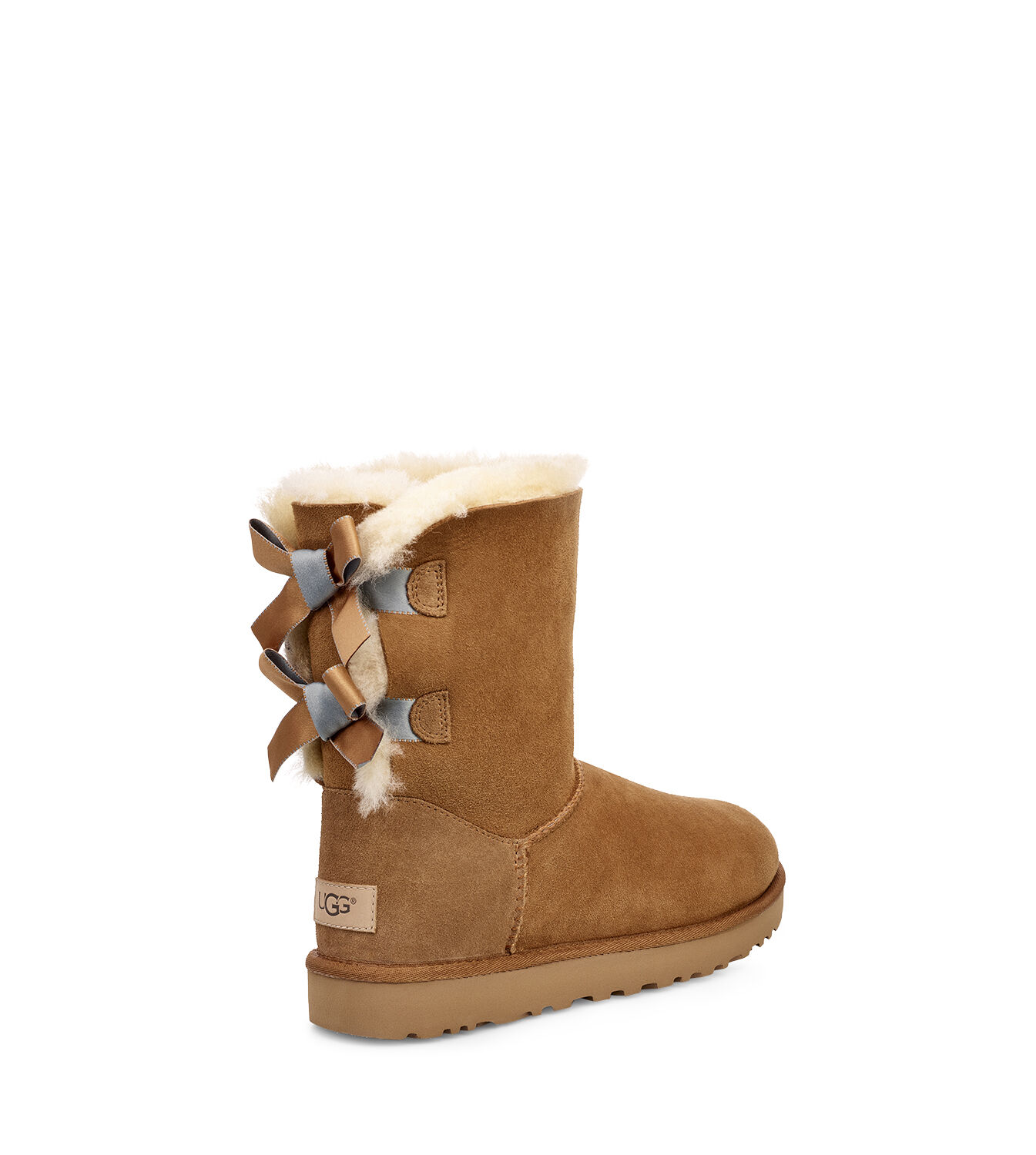 UGG® Bailey Bow II Shimmer Classic Boot UGG Ugg Australia Girls Tan Bailey Bow