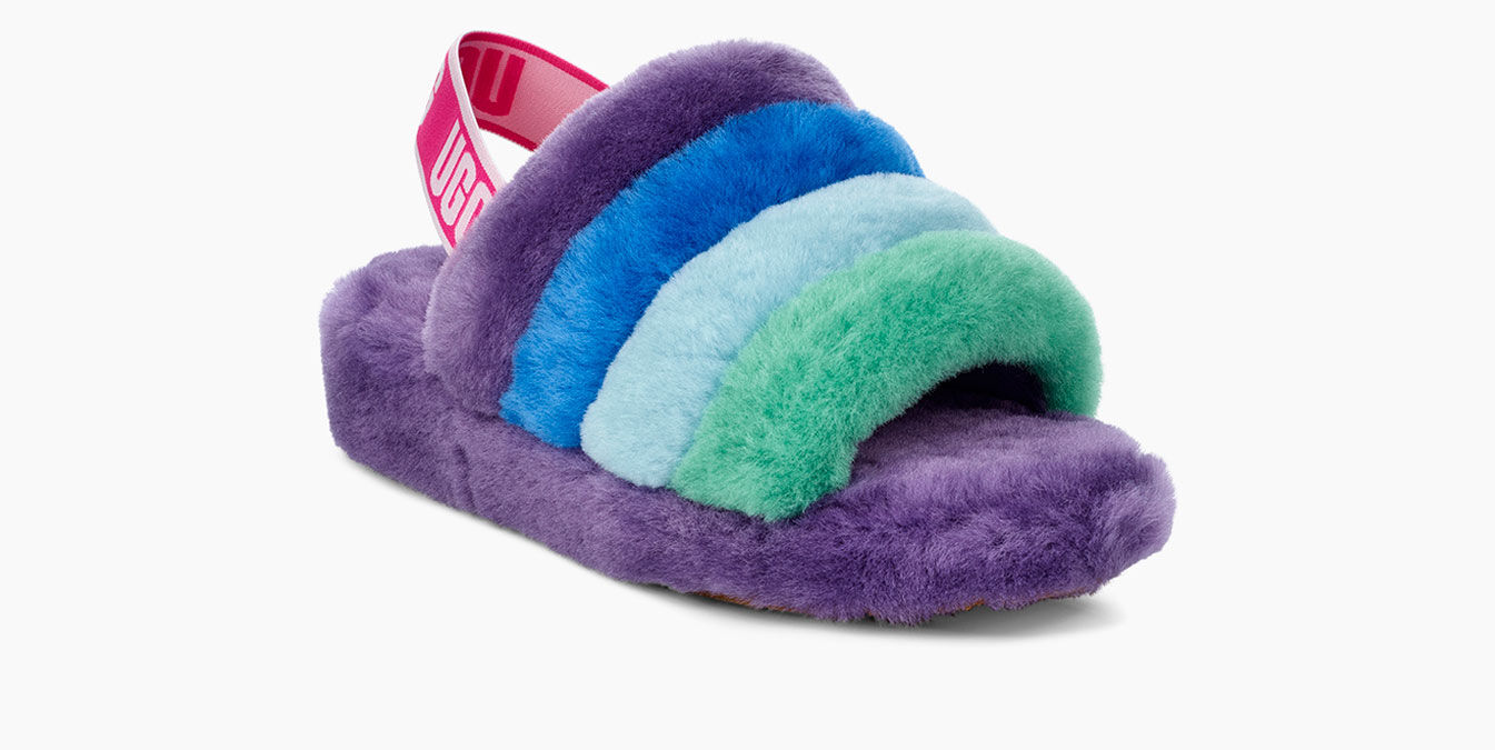 ugg fluff yeah slide purple