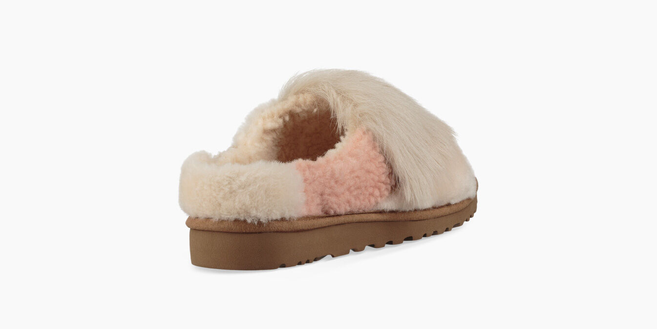 ugg patchwork fluff slide