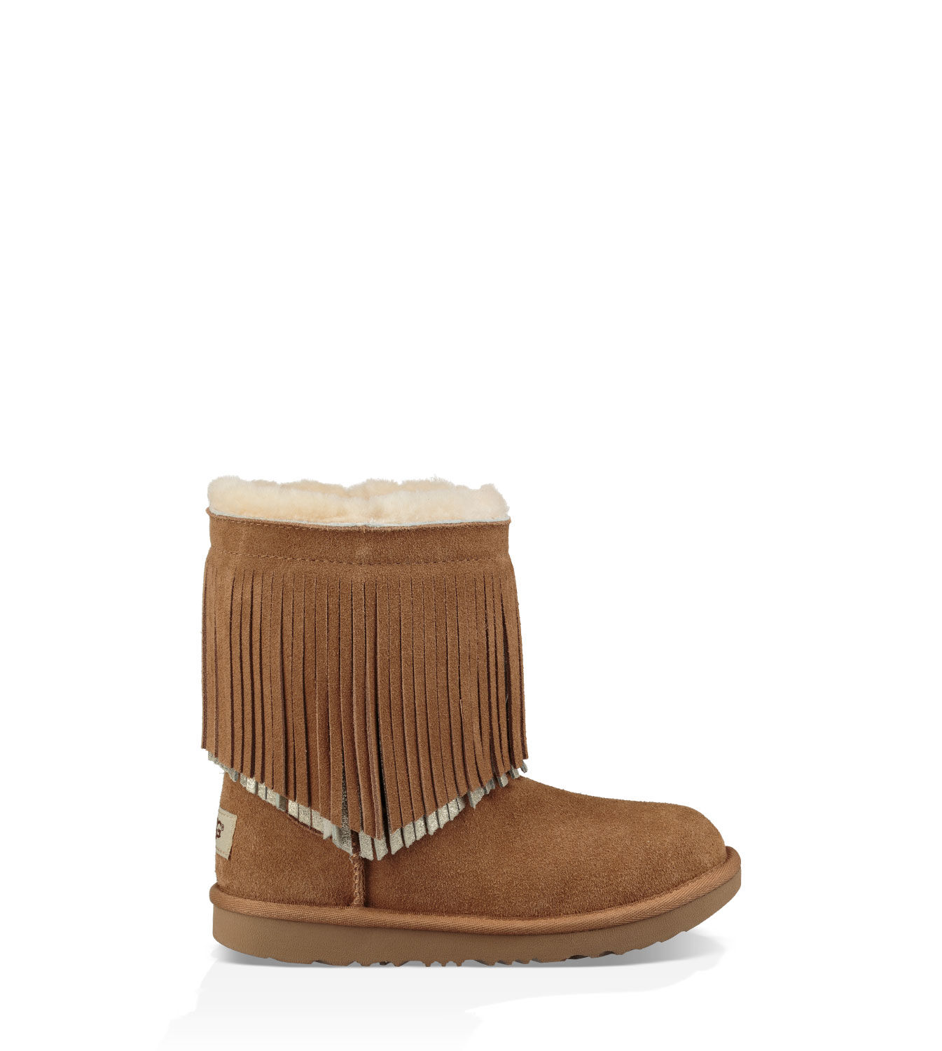 ugg fringe ankle boots