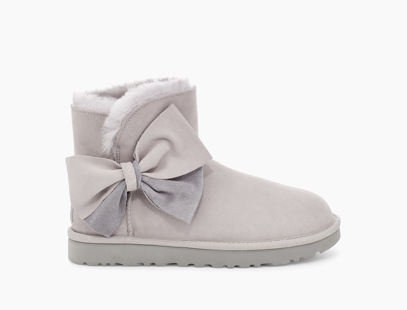 Ugg classic mini two tone bow Clearance