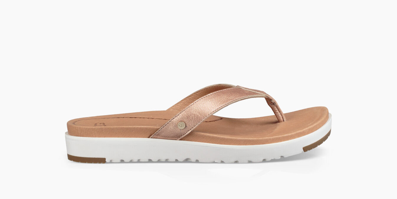 ugg leather flip flops womens