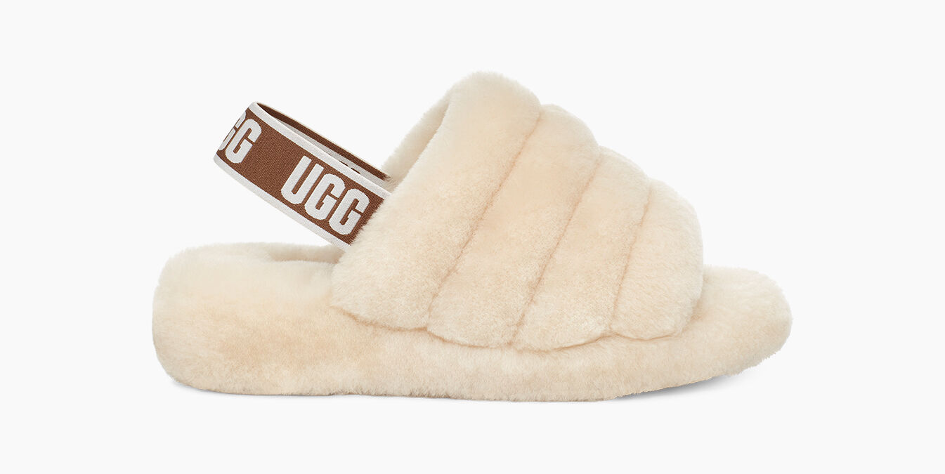 ugg w fluff slide