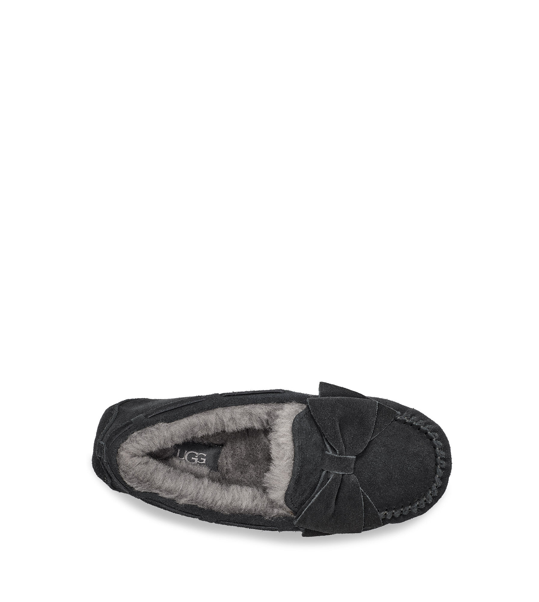 ugg dakota bow slipper grey
