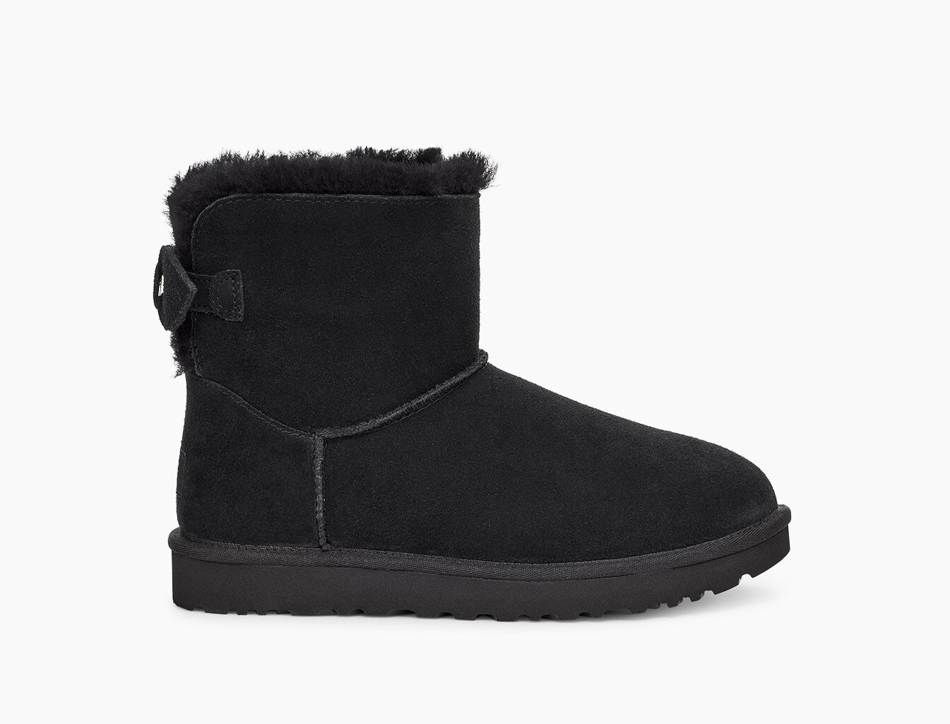Ugg suede bow mini clearance