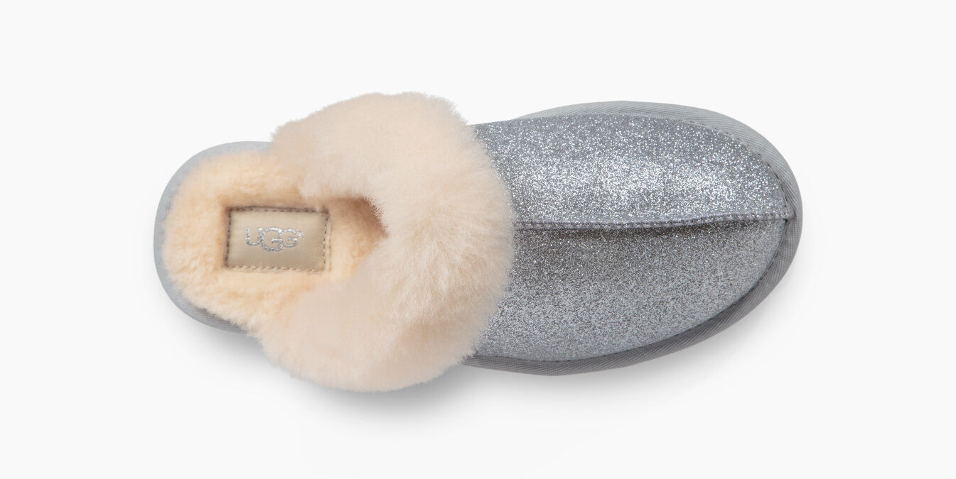 silver sparkle ugg slippers