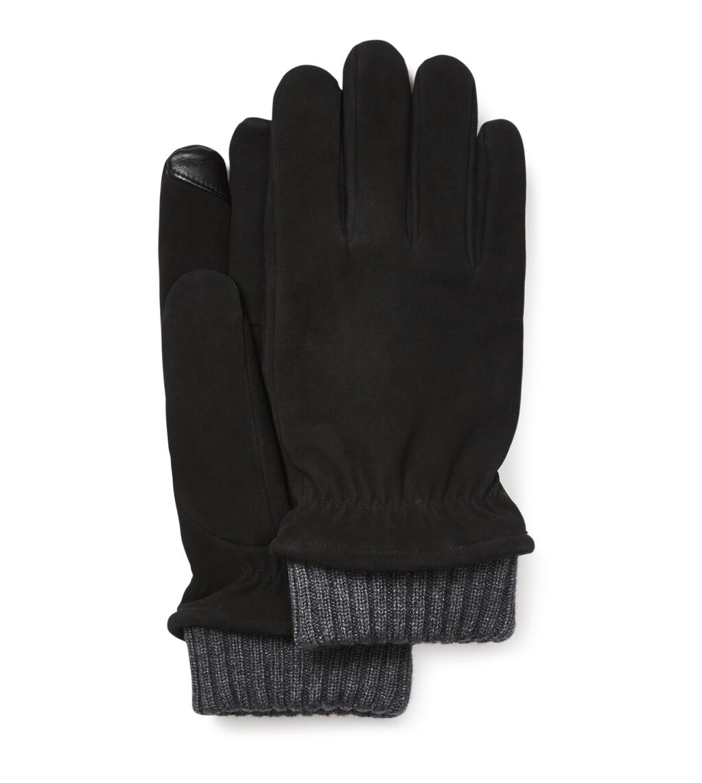 UGG® Suede Glove With Knit Cuff for Men UGG® UK