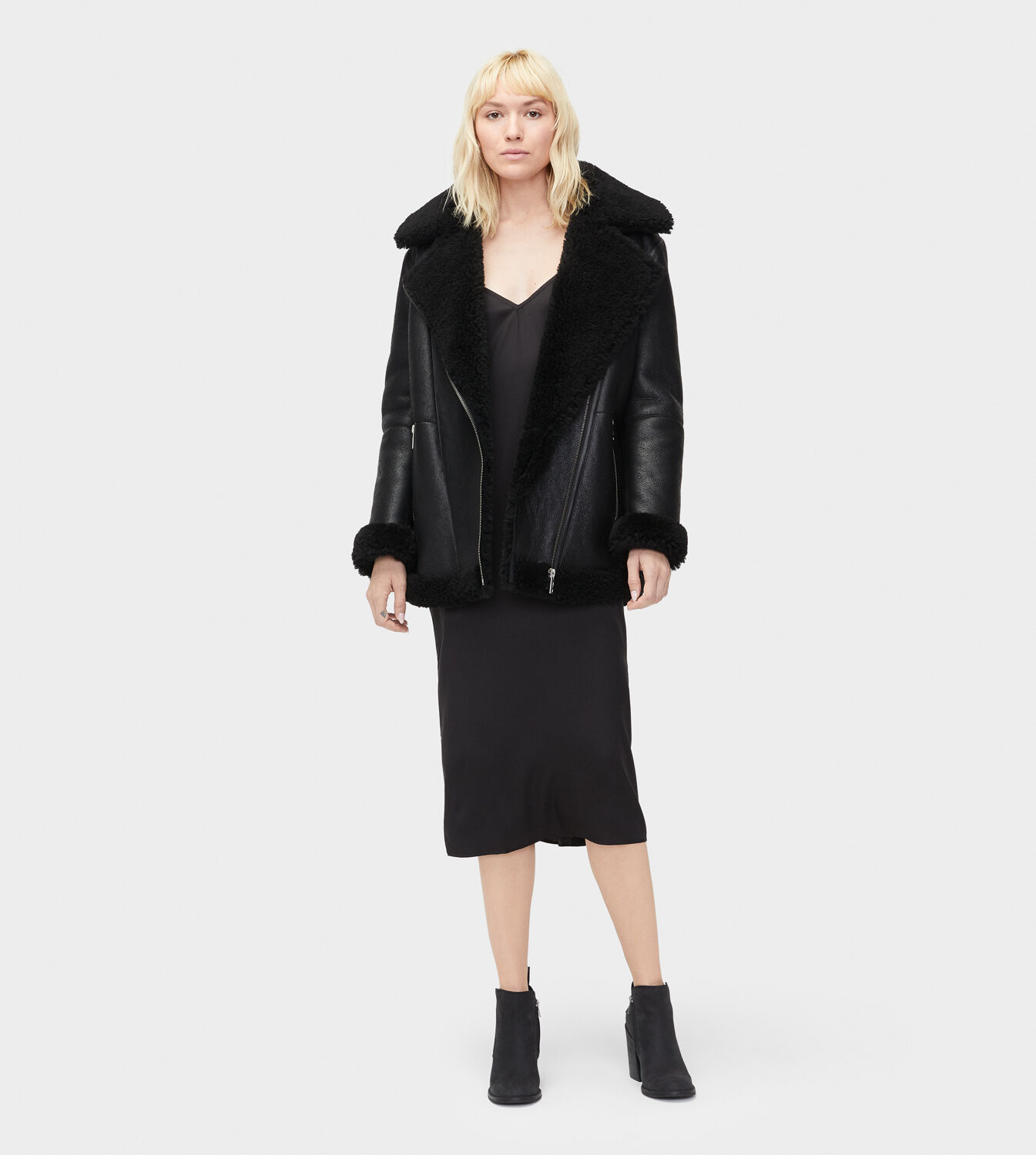 ugg arabella shearling moto jacket