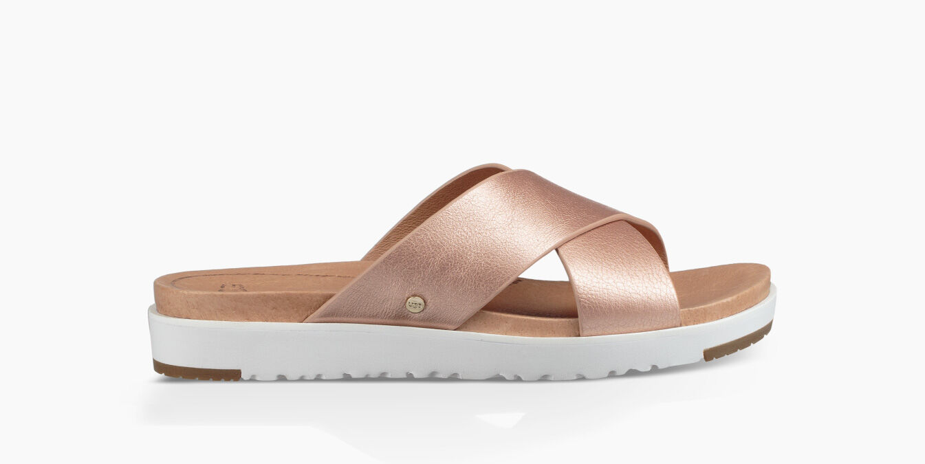 ugg metallic slides