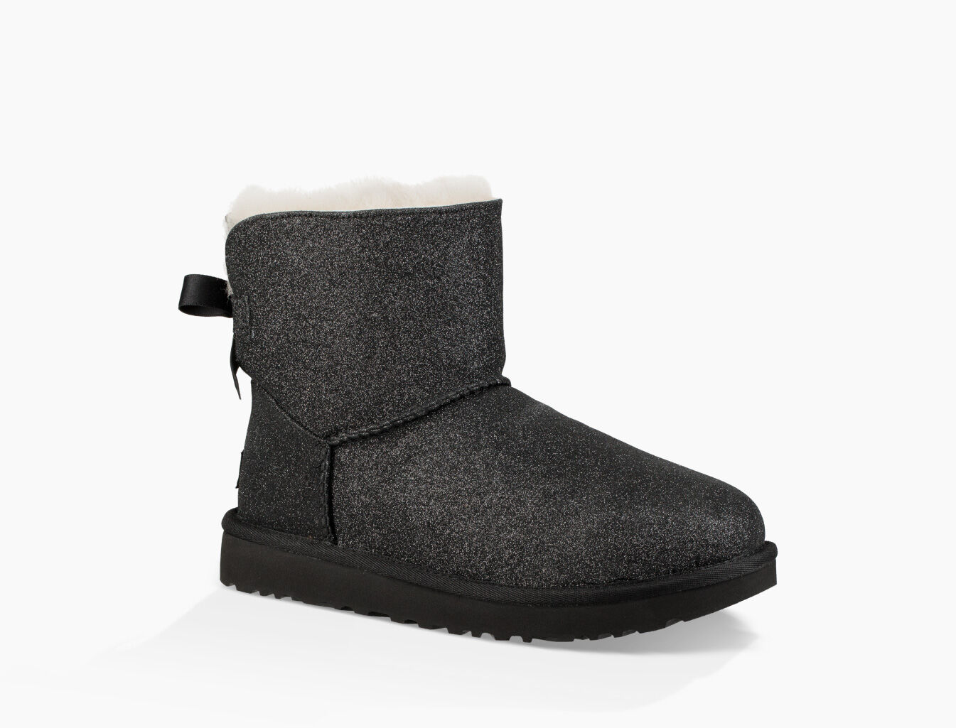 ugg mini bailey bow sparkle gold