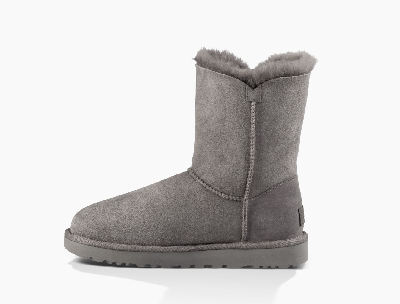 ugg b button short boots grey