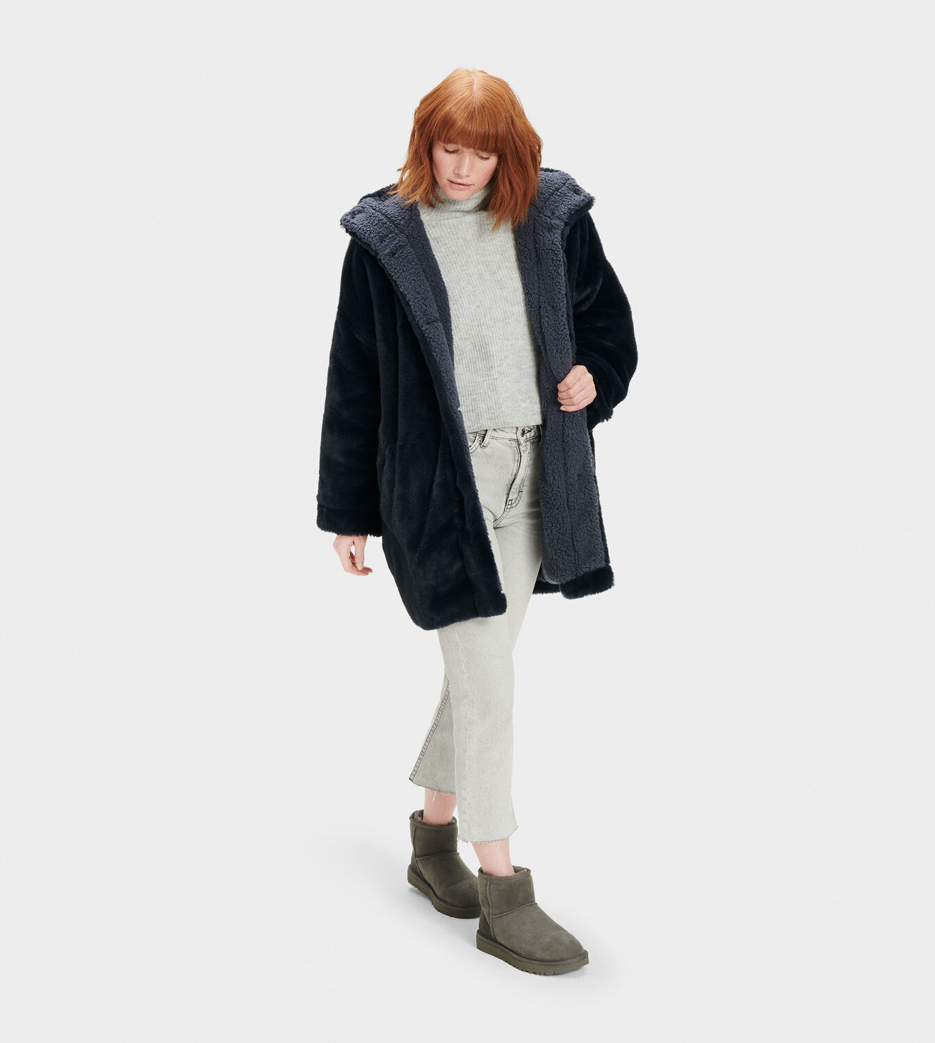 UGG® Nori Oversized Faux Fur Coat for 