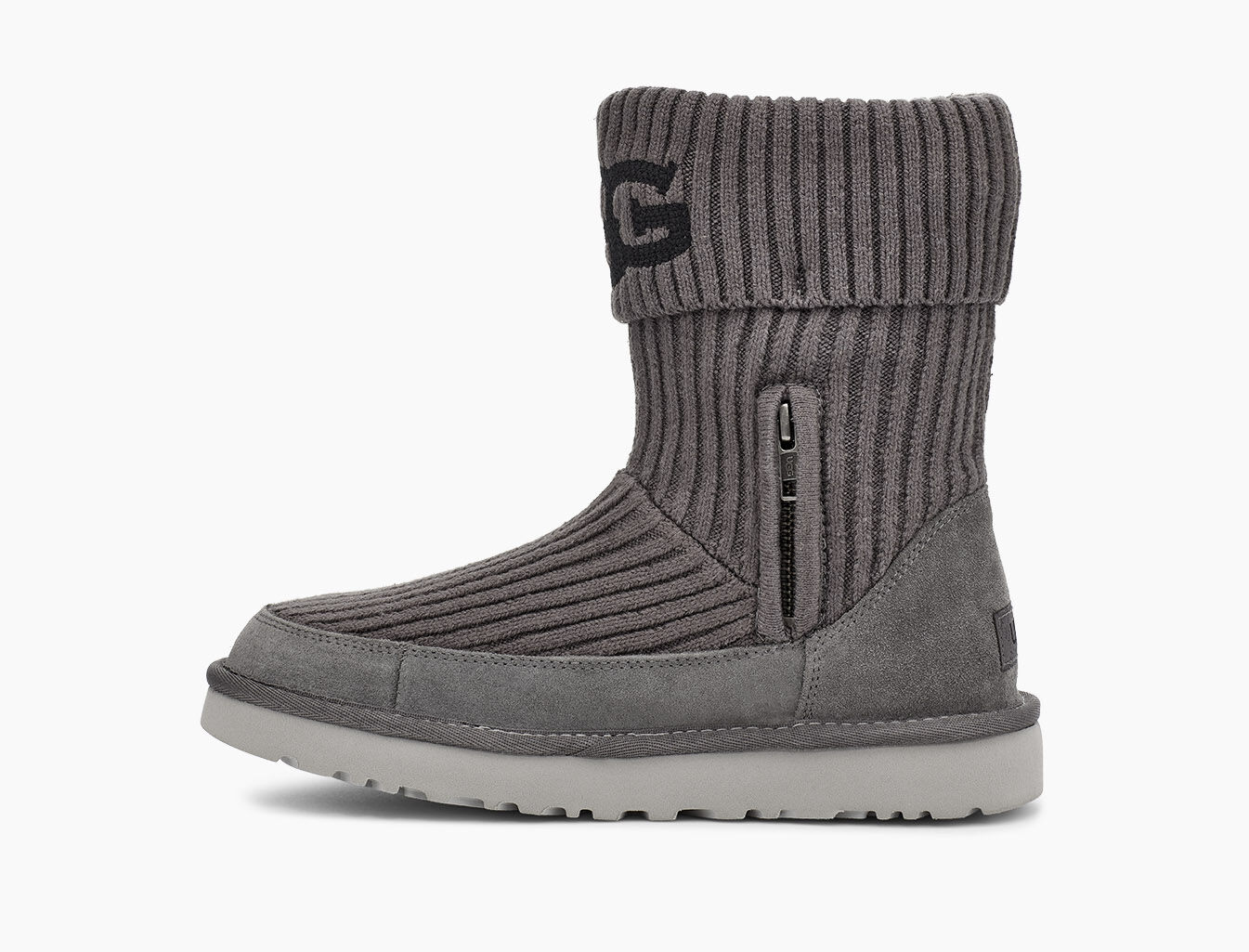 ugg grey knit boots