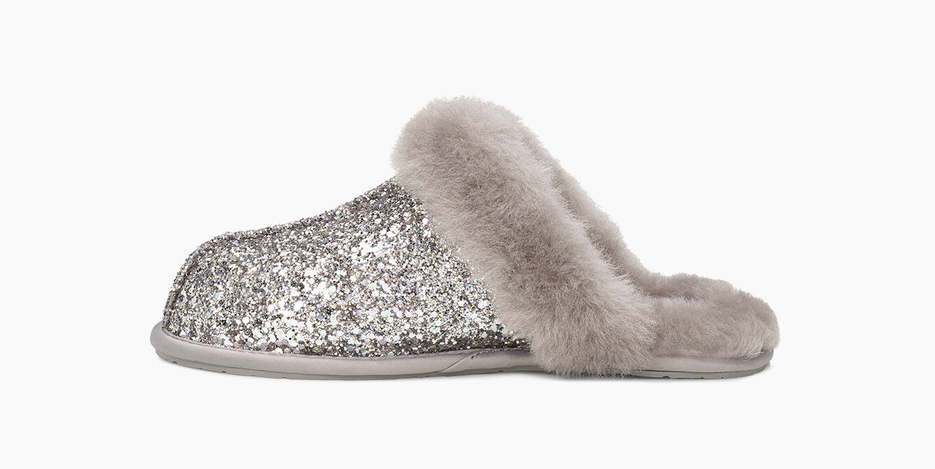 silver ugg slippers