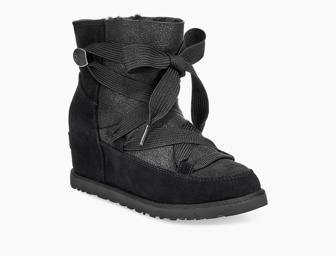 ugg wedge lace up boots