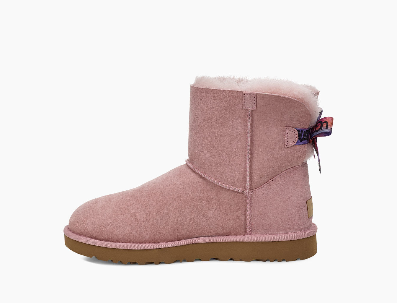 ugg mini bailey bow boots black suede