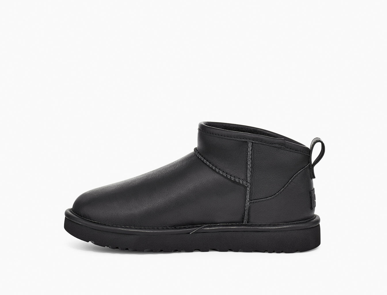 Ugg classic ultra mini black leather