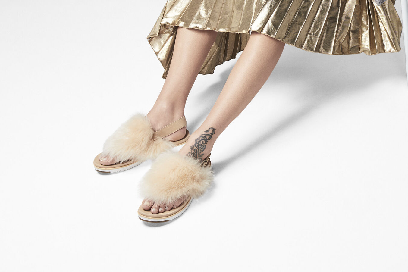 ugg heels with fur