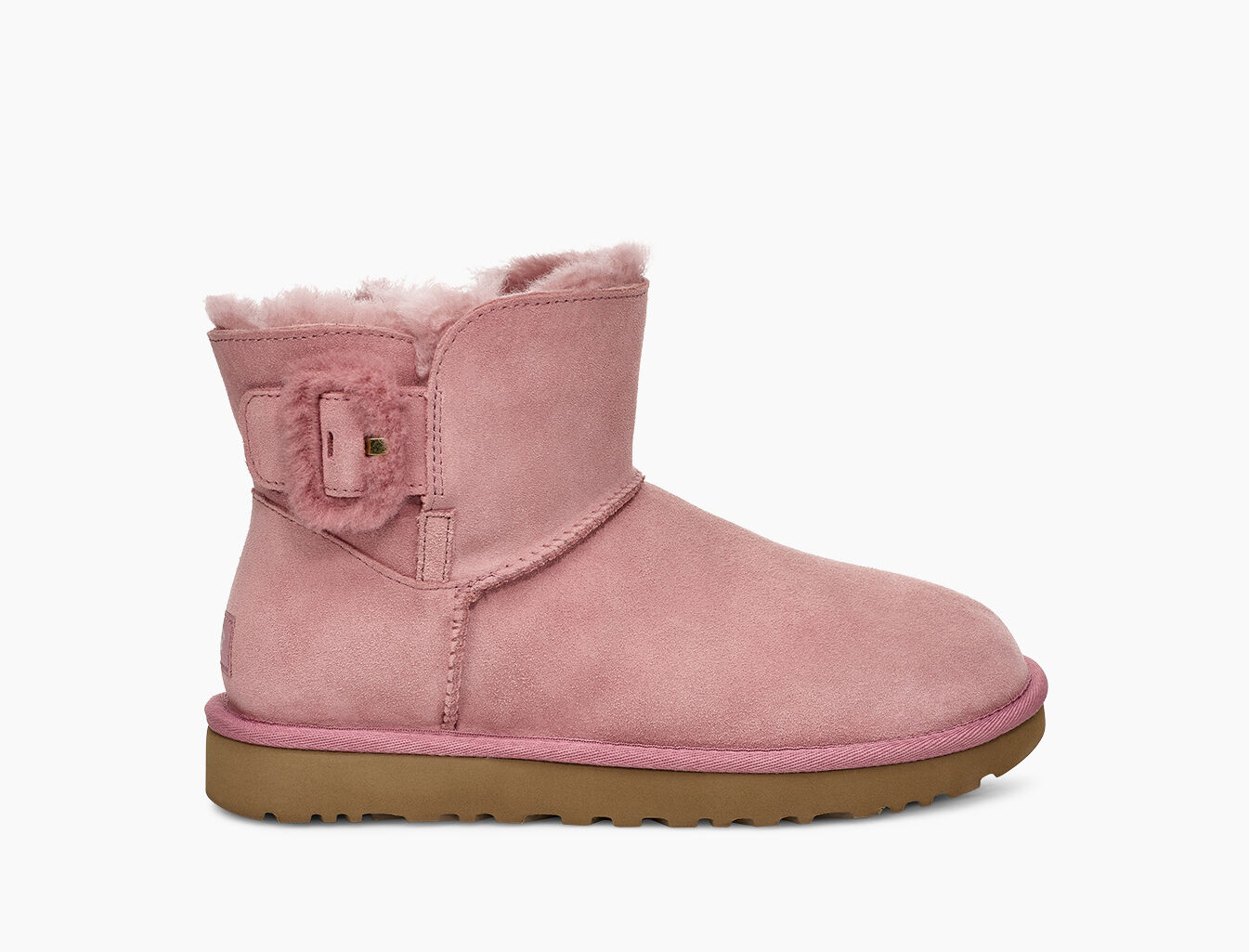 mini bailey fluff buckle boot