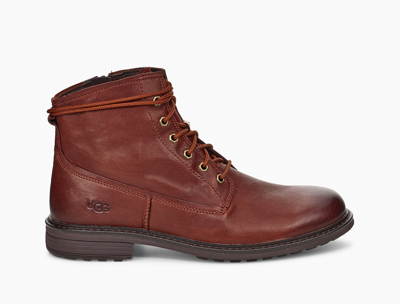 red lace up ugg boots