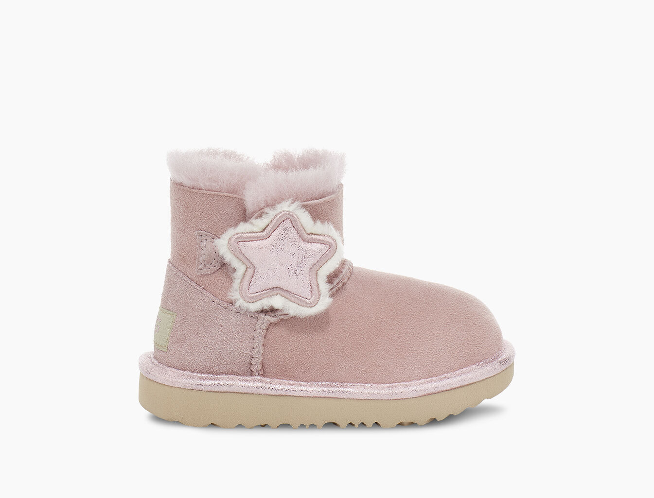 ugg mini bailey button beige
