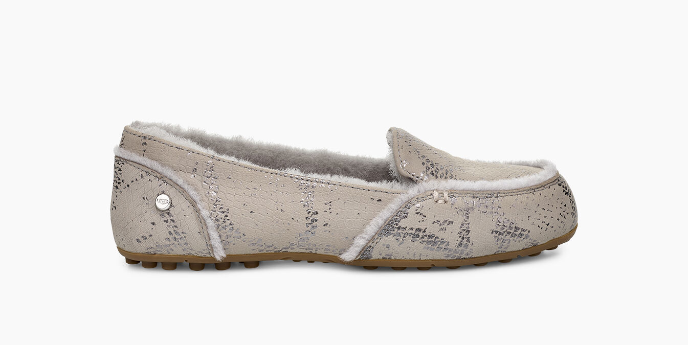 ugg hailey metallic snake loafer