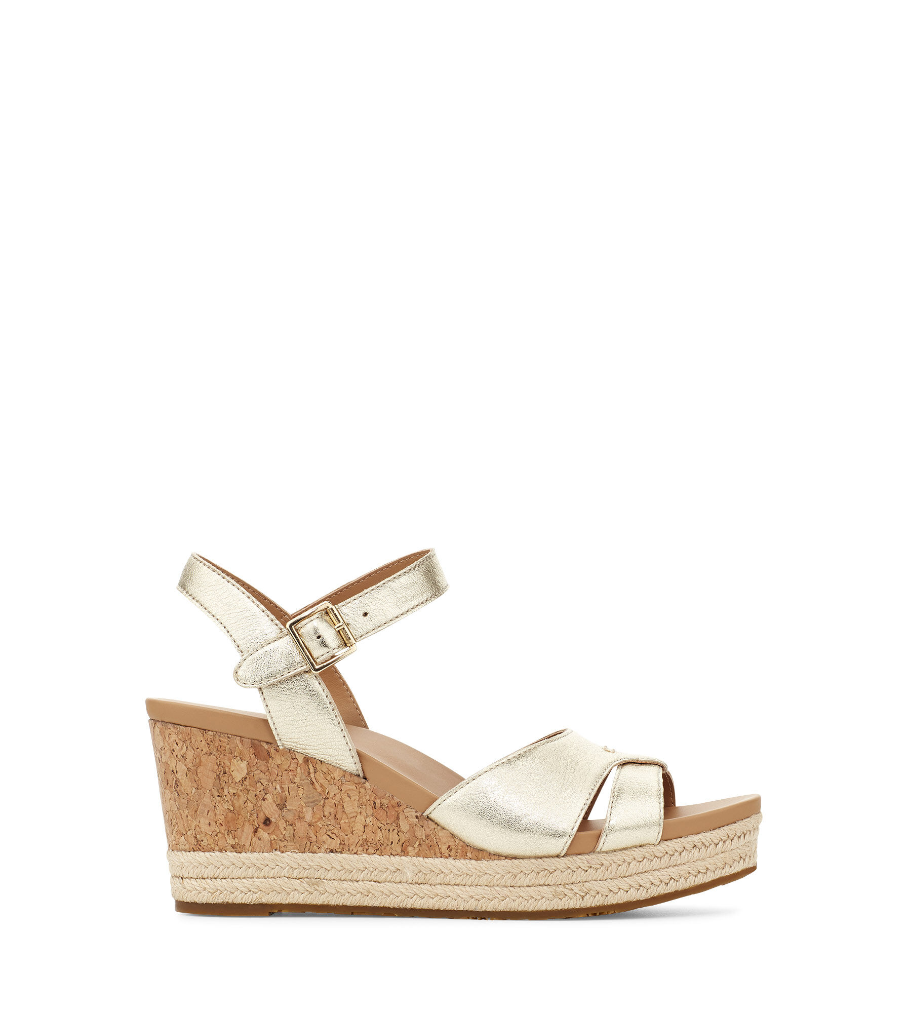 gold ugg wedges