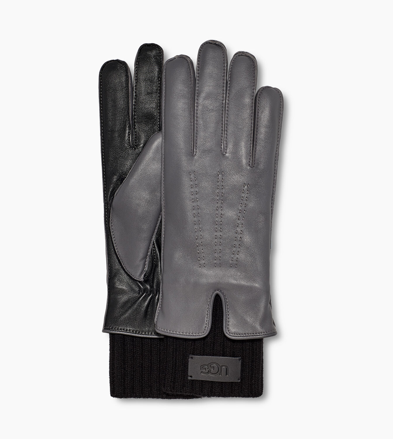 UGG® Leather Tech Knit Cuff Handschoenen voor Dames | UGG® NL