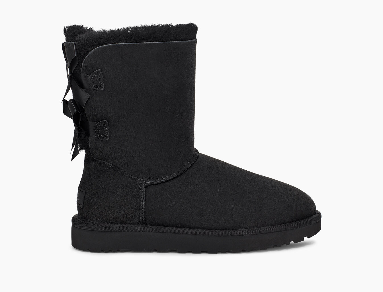 Black uggs with 2 bows clearance