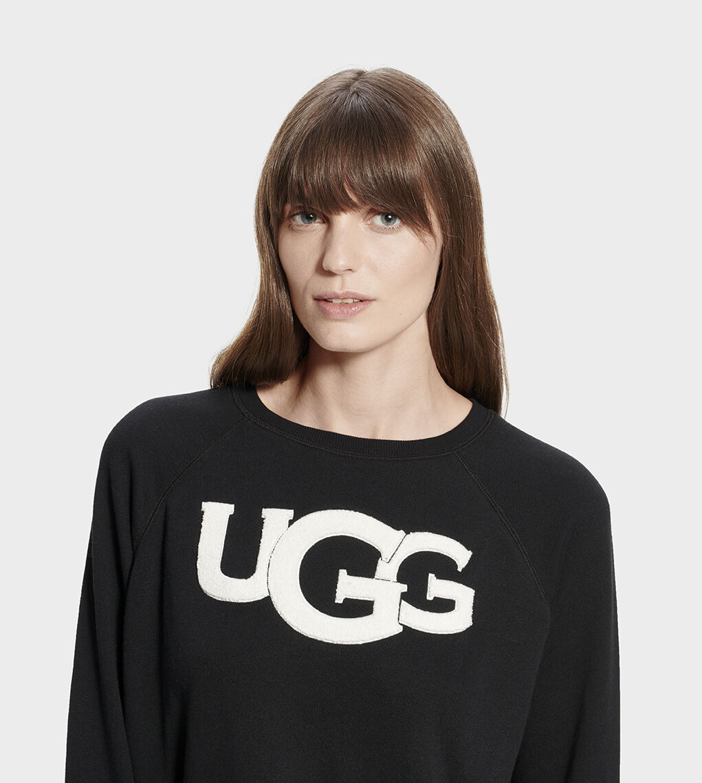 ugg fuzzy logo sweatshirt