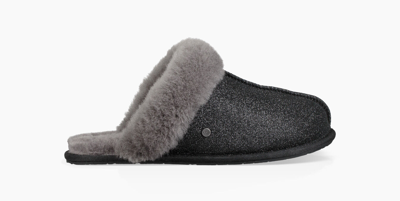 ugg slippers black glitter