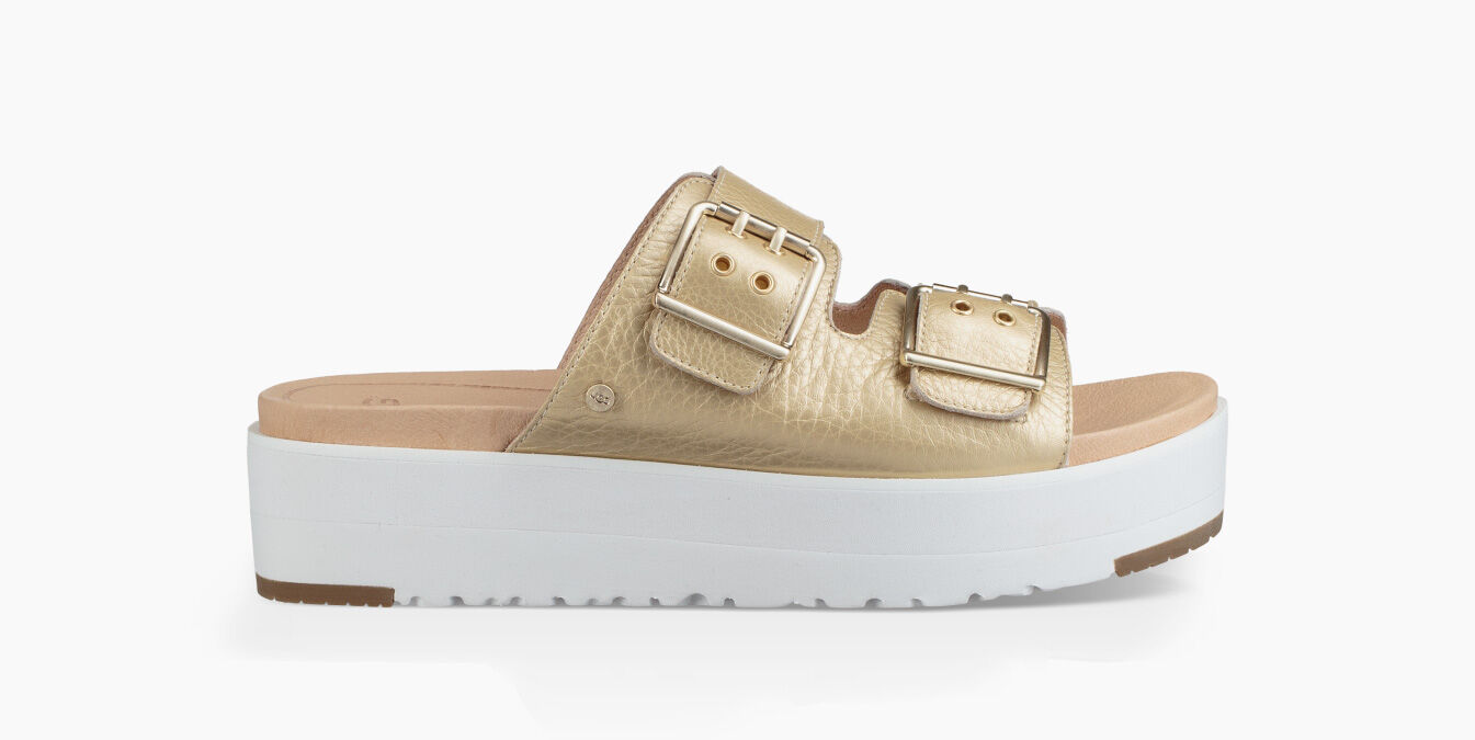 ugg metallic slides