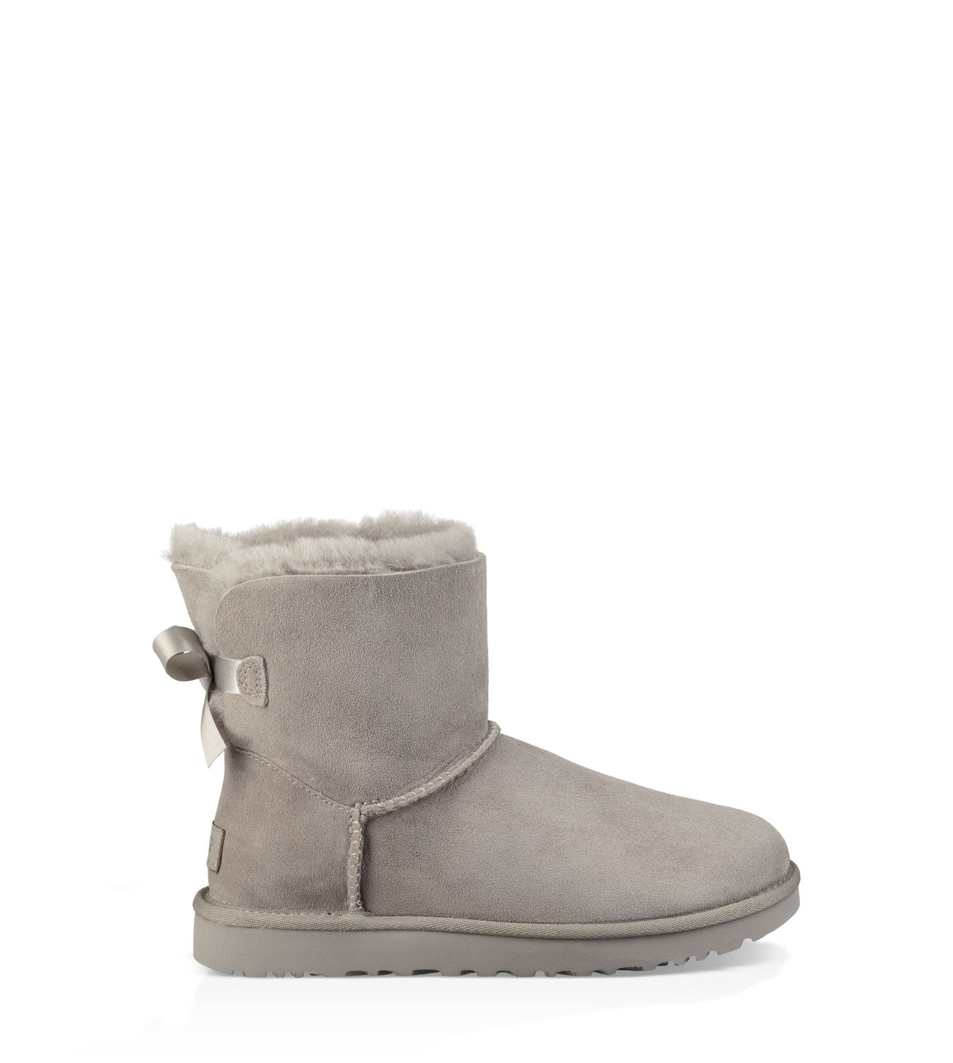 ugg mini bailey brilliant bow genuine shearling bootie