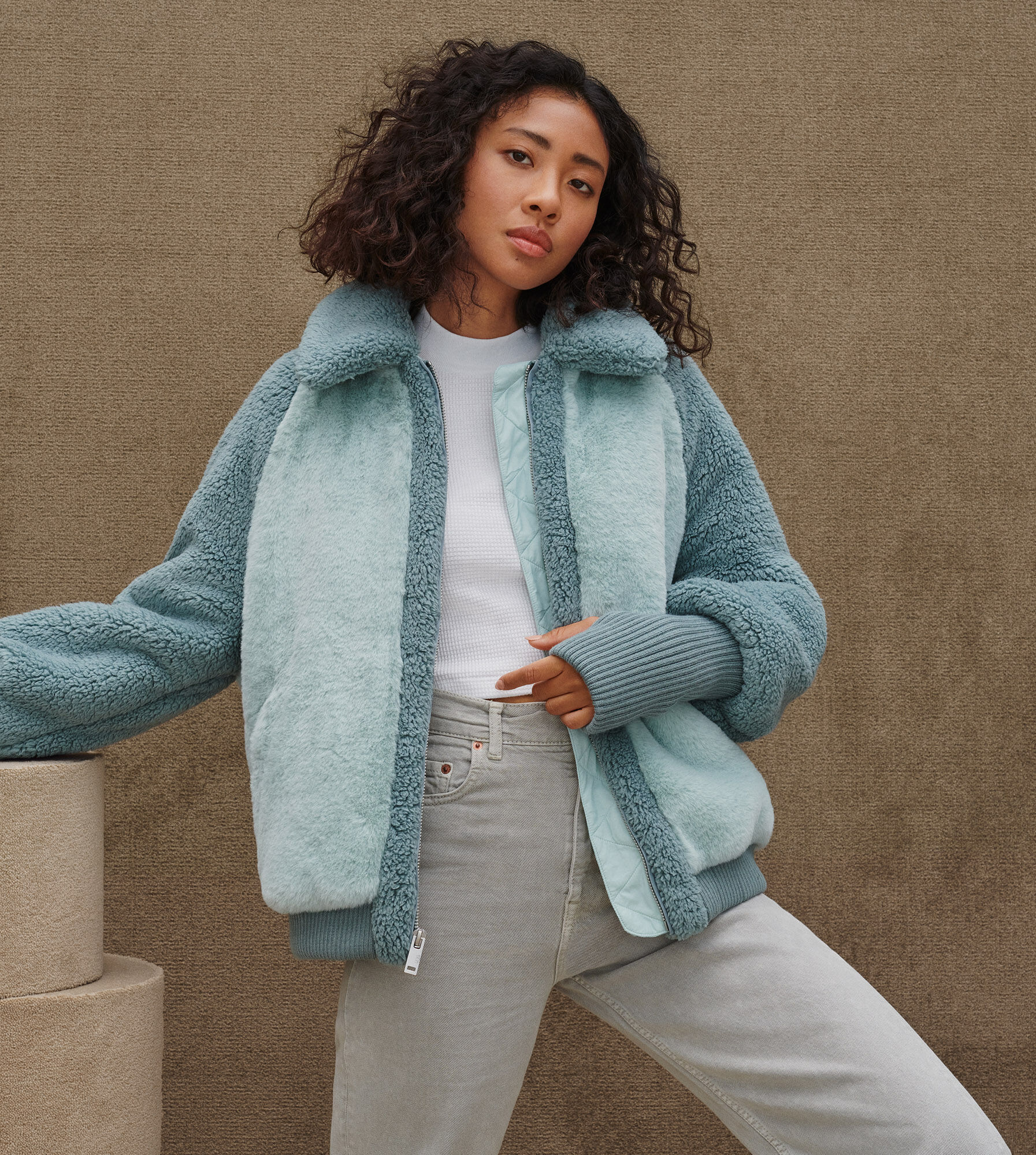 ugg augusta faux fur jacket