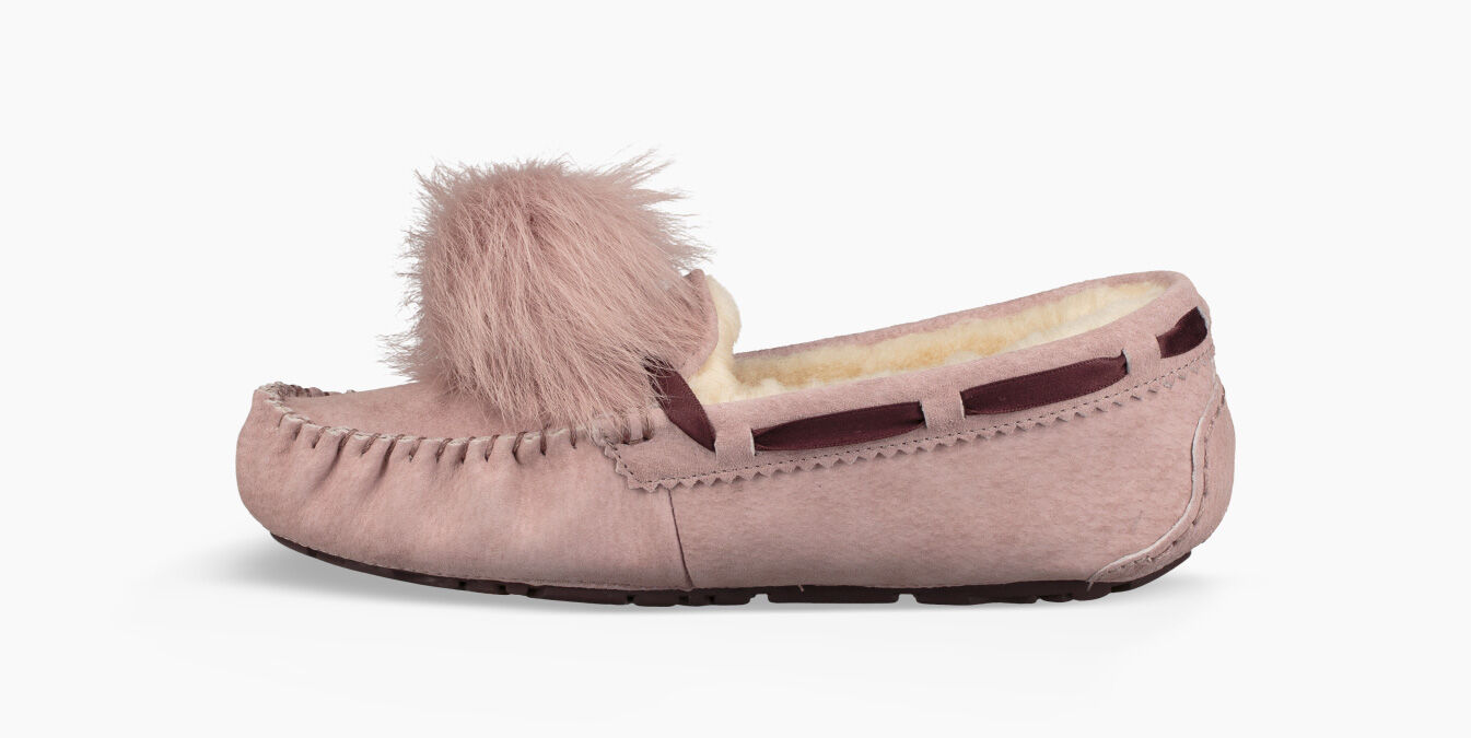 ugg pom pom slippers pink