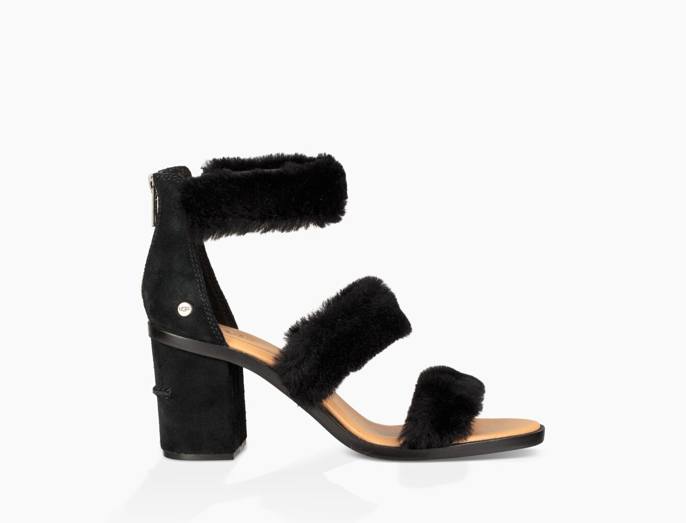 ugg furry heels