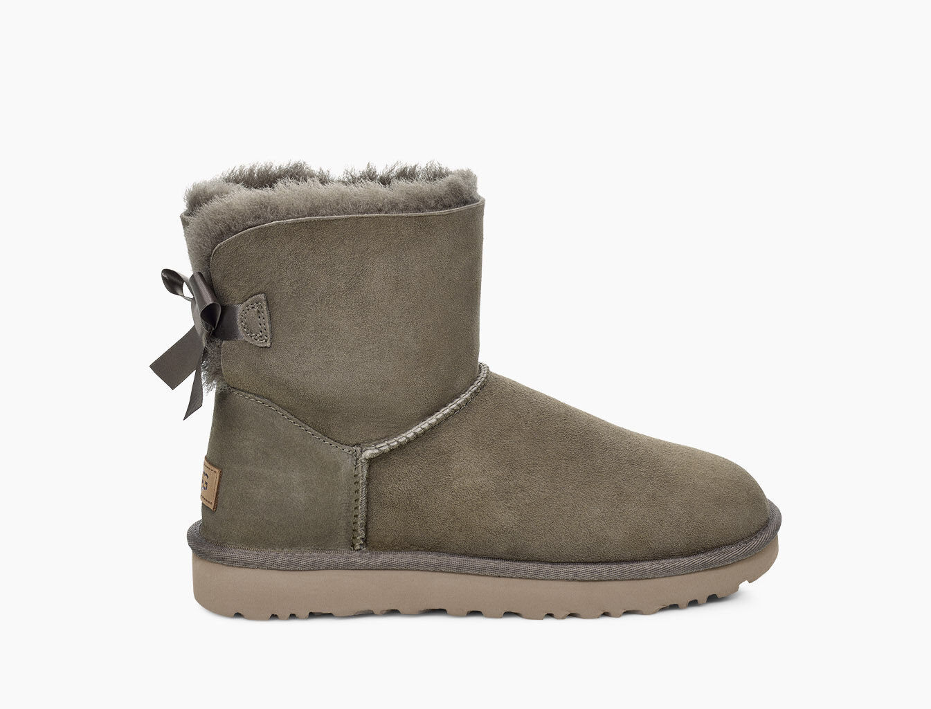 ugg mini bailey bow ii gris