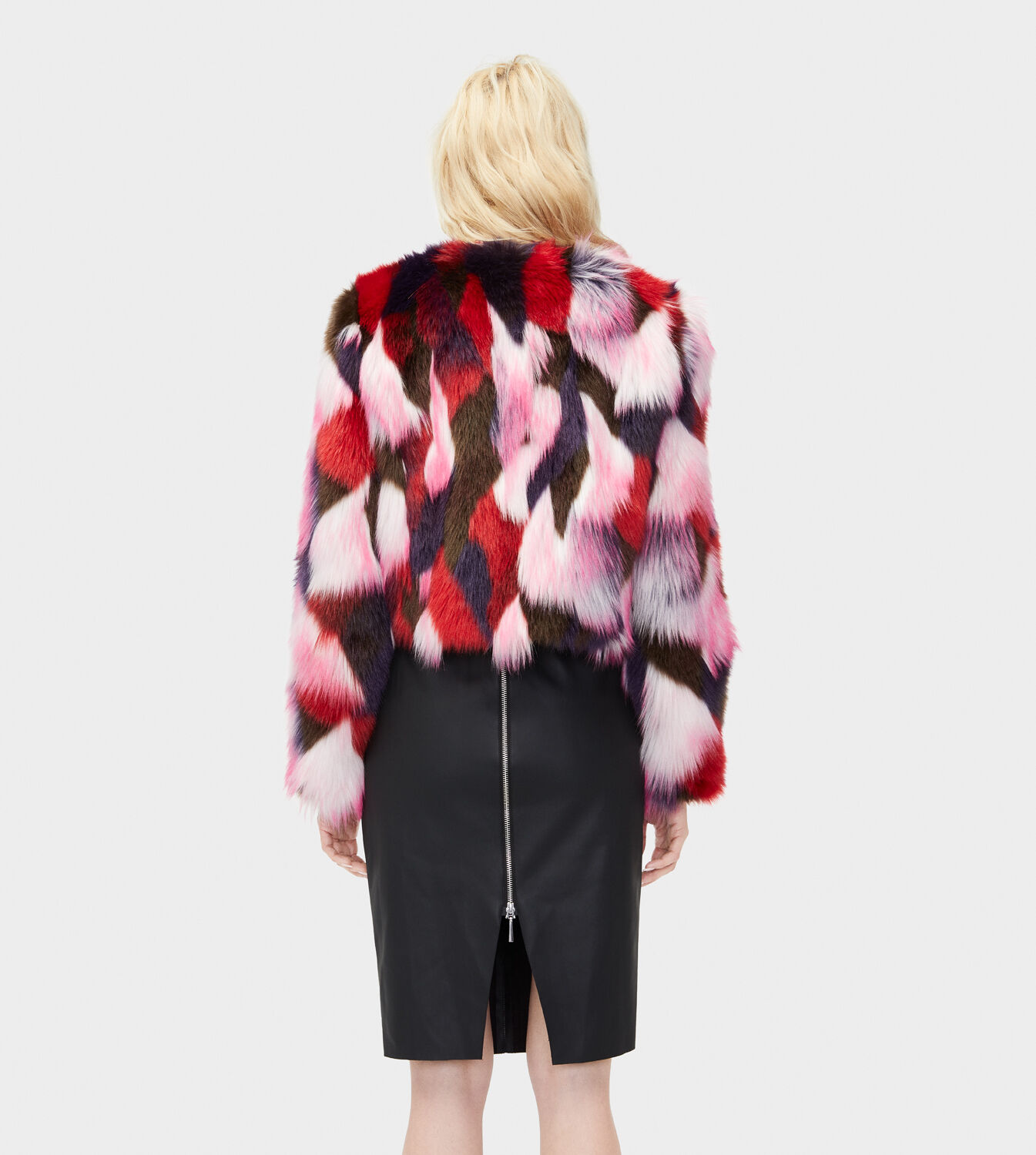 UGG® Lorrena Patchwork Faux Fur Jacket