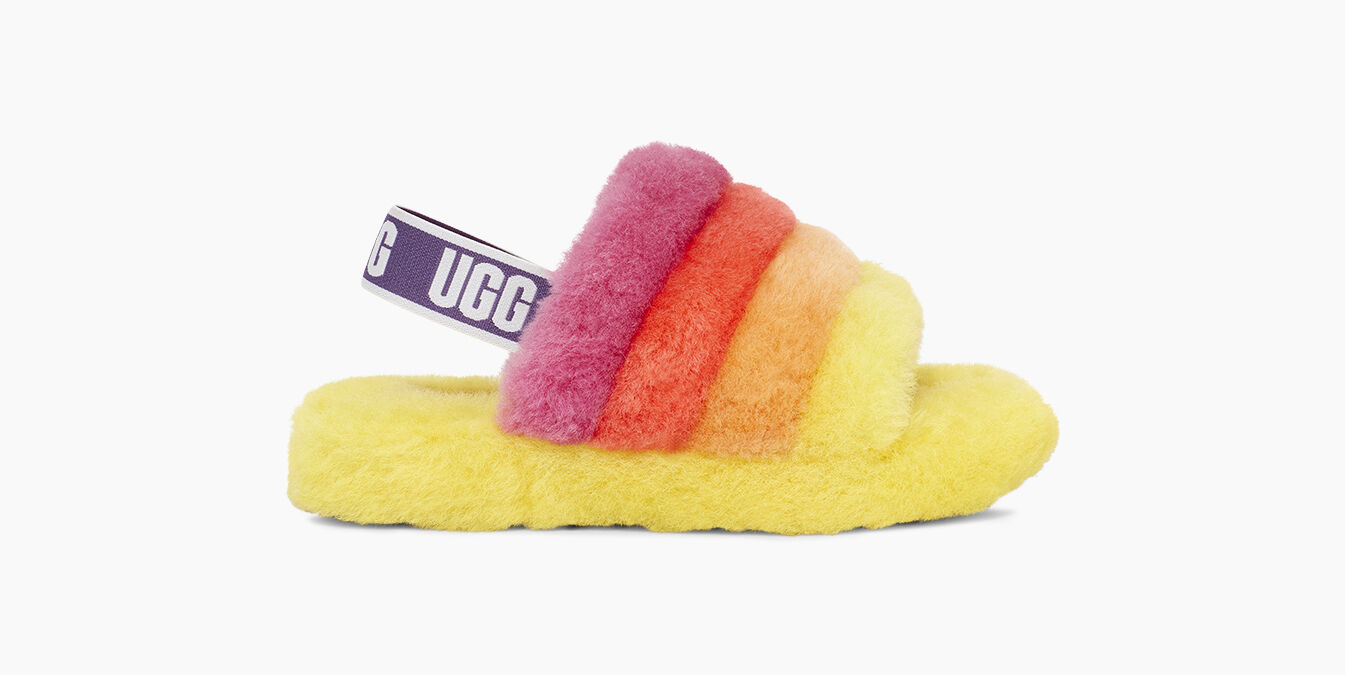 ugg fluff yeah slide rainbow