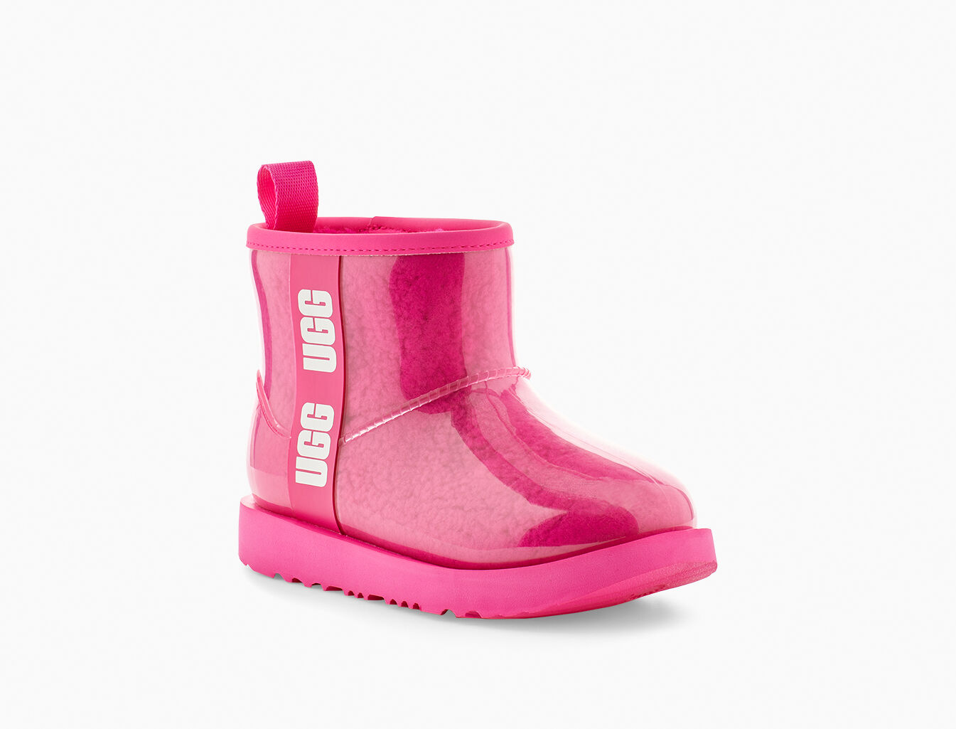 Pink clear ugg boots Clearance