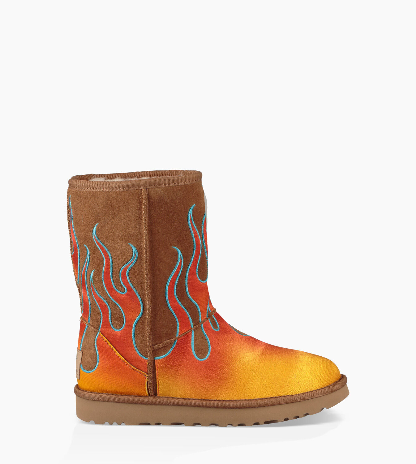 uggs with flames