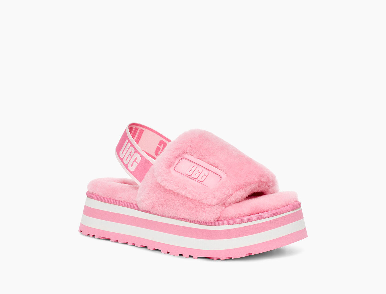 disco ugg slides pink