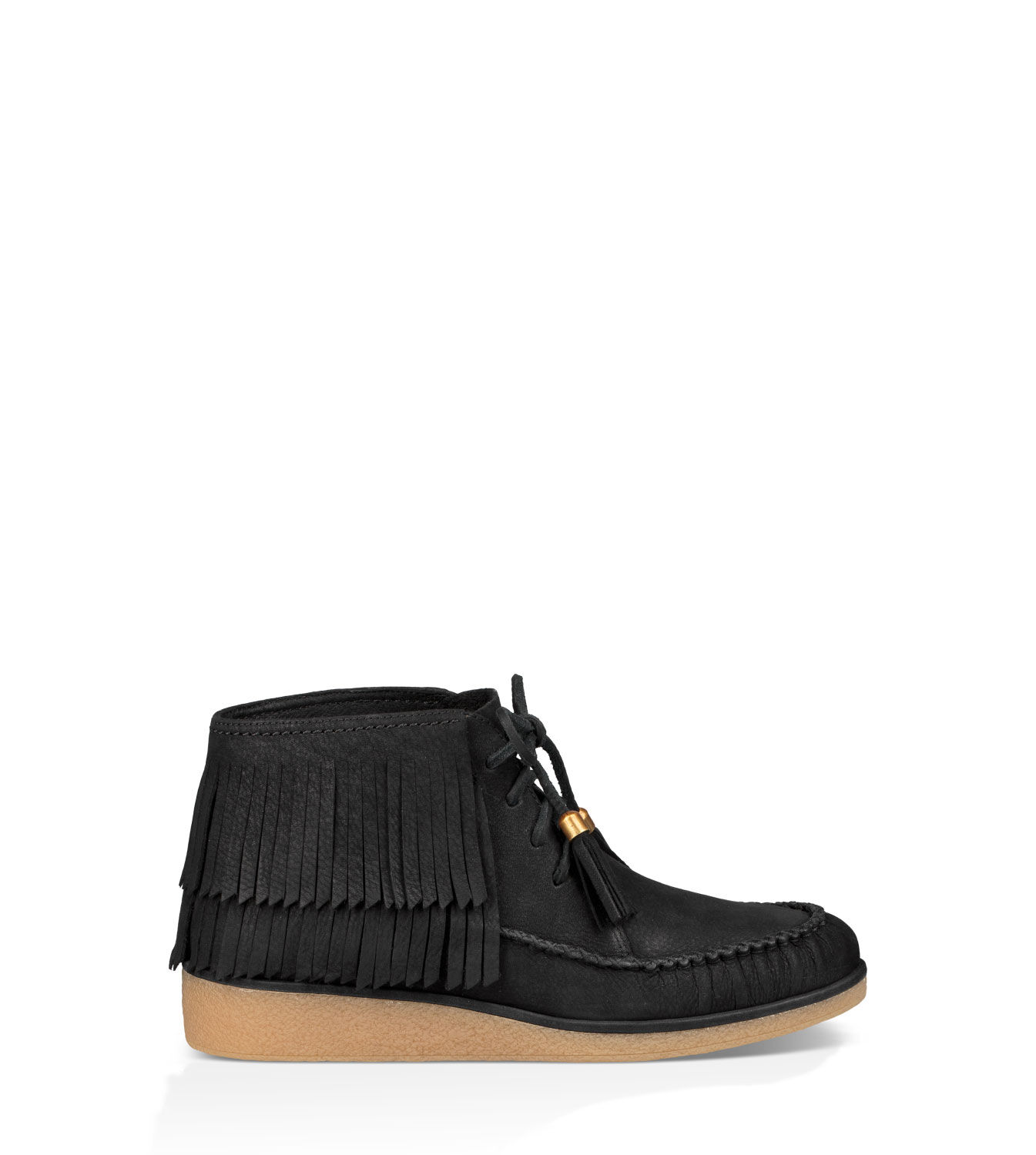 ugg caleb leather wedge bootie
