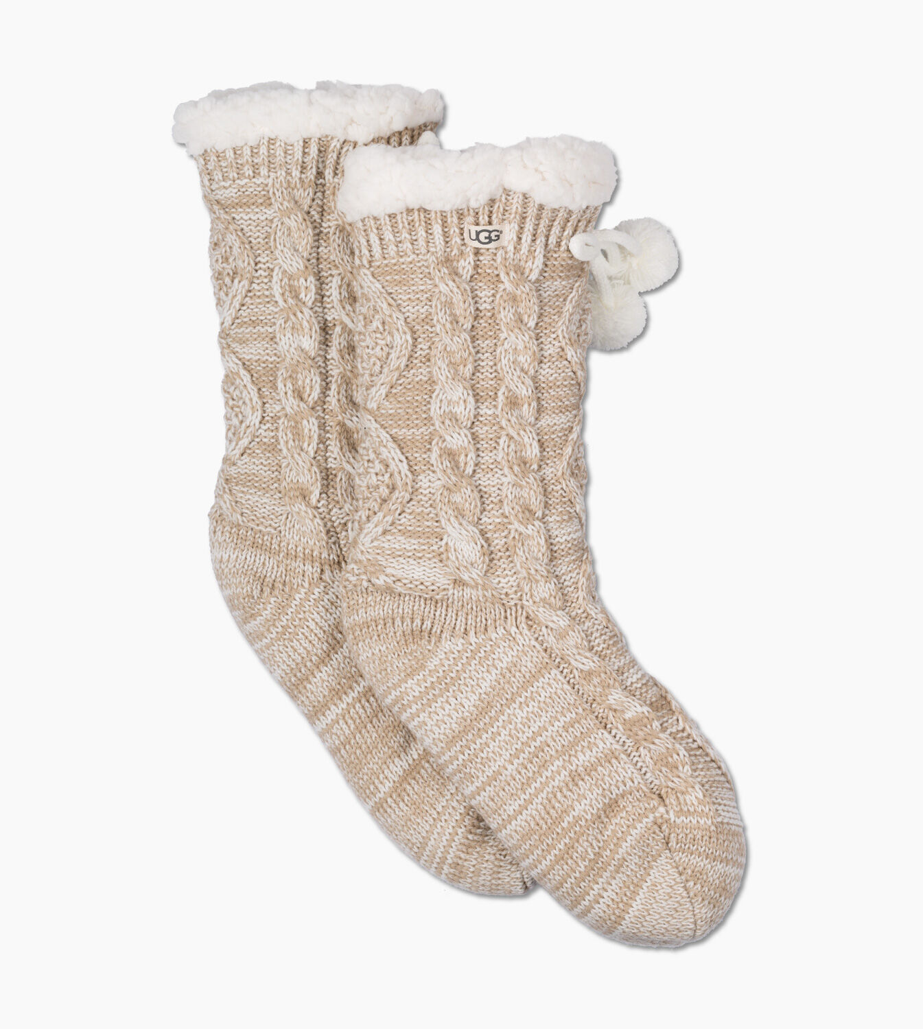 UGG® Pom Pom Fleece Lined Crew Sock for 