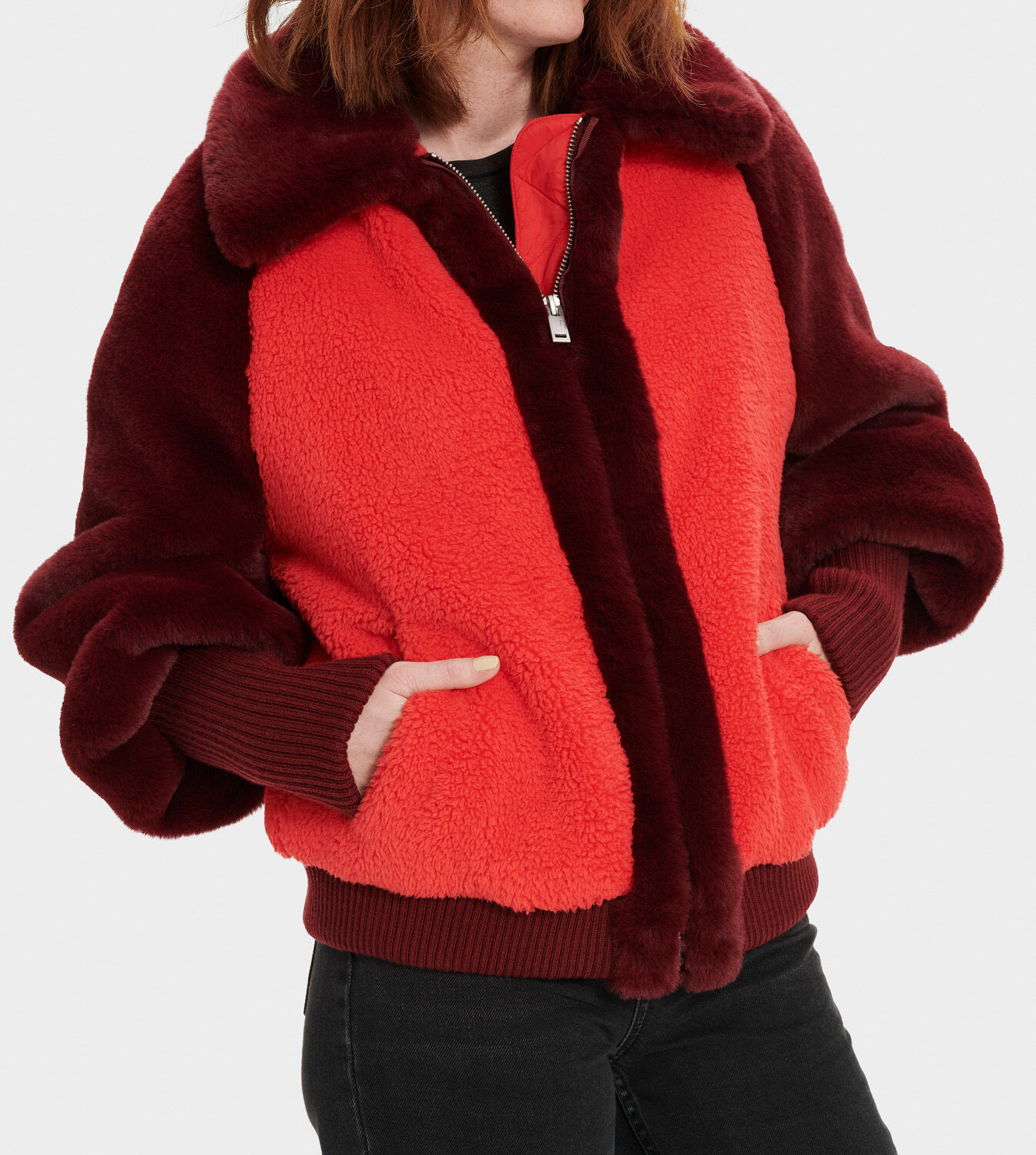 ugg augusta faux fur jacket