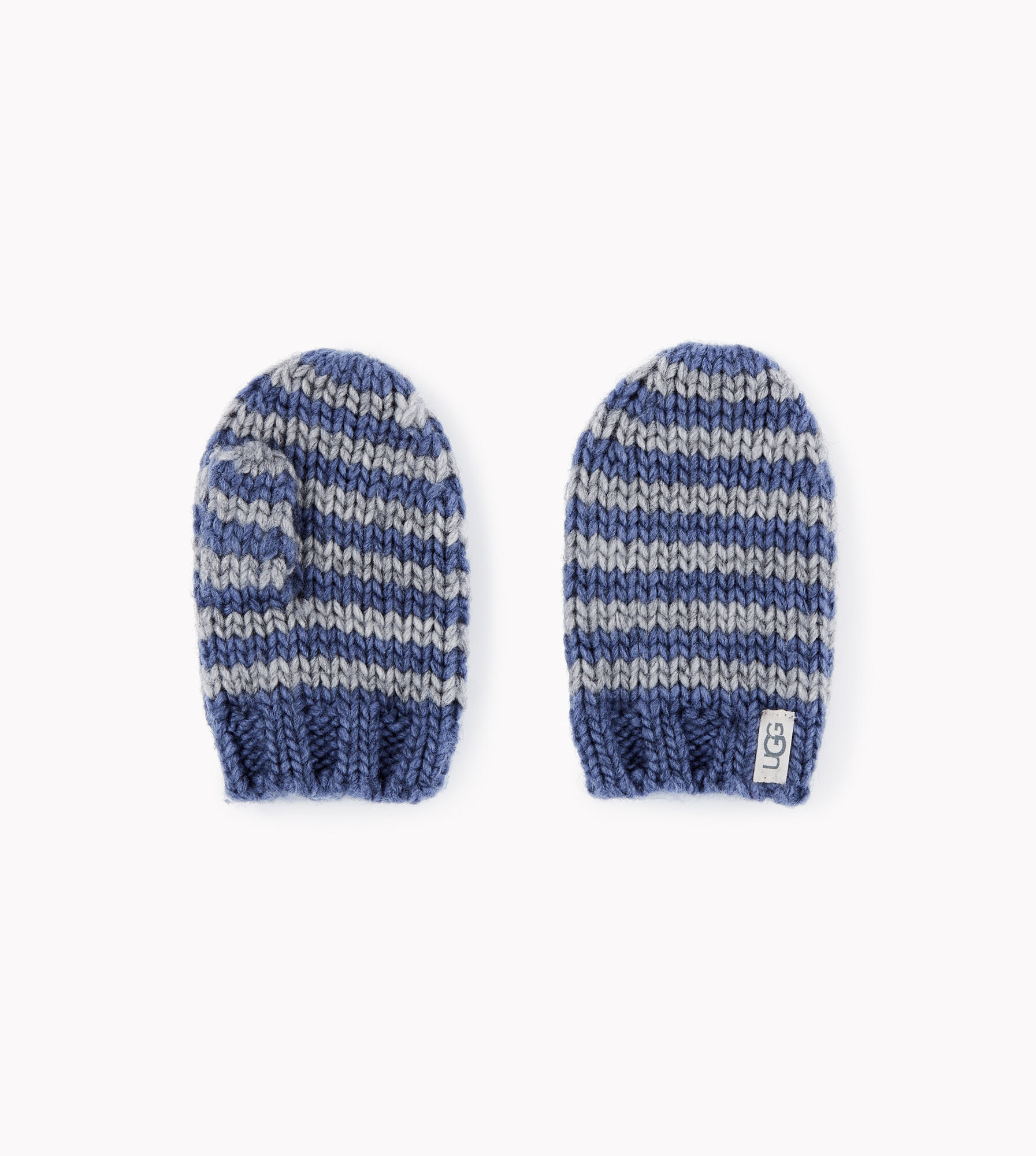 Chunky Stripe Knit Mitten
