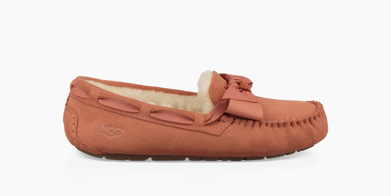 UGG® Dakota Leather Bow Slippers for 