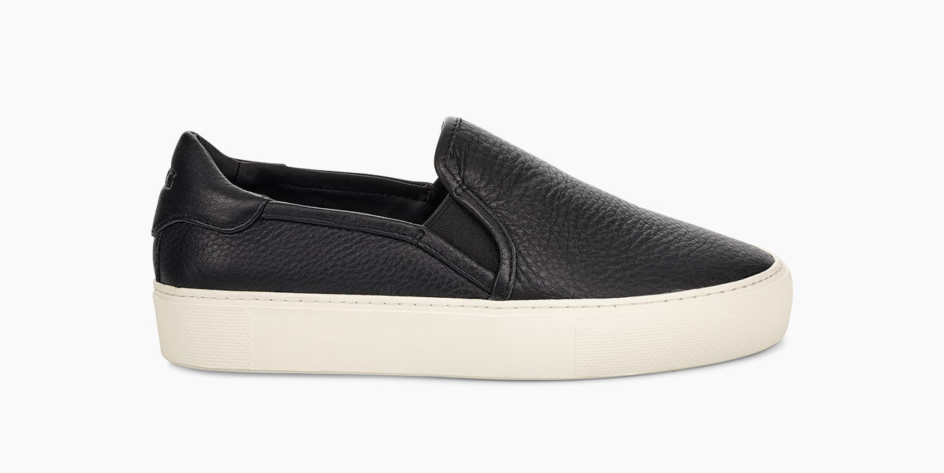 womens leather slip ons