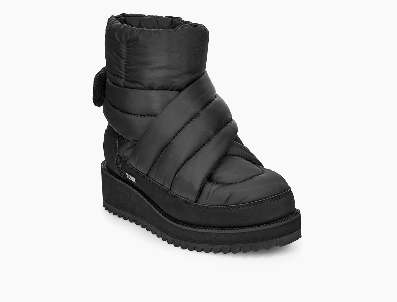 black snow boots