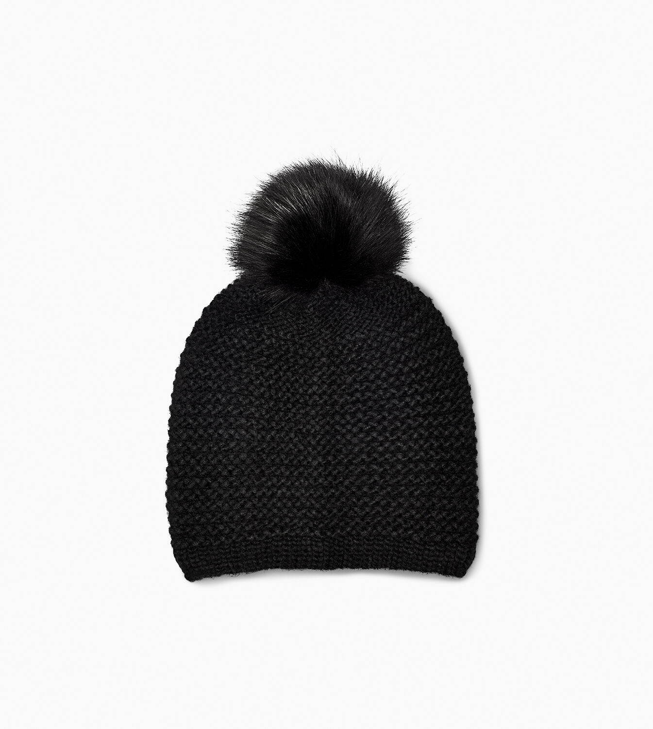 ugg hat with fur pom pom